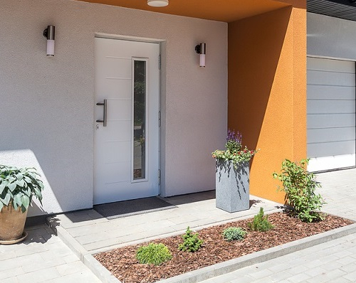 Porte d'entrée d'une maison