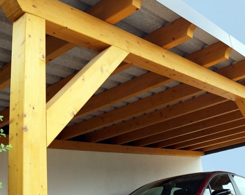 Abri de voiture - carport bois