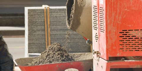 Gros plan sur une bétonnière thermique