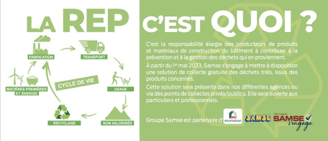 Responsabilité élargie des producteurs (REP) : infographie SAMSE