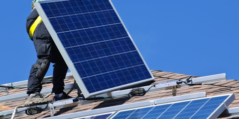 Pose de panneaux photovoltaïques